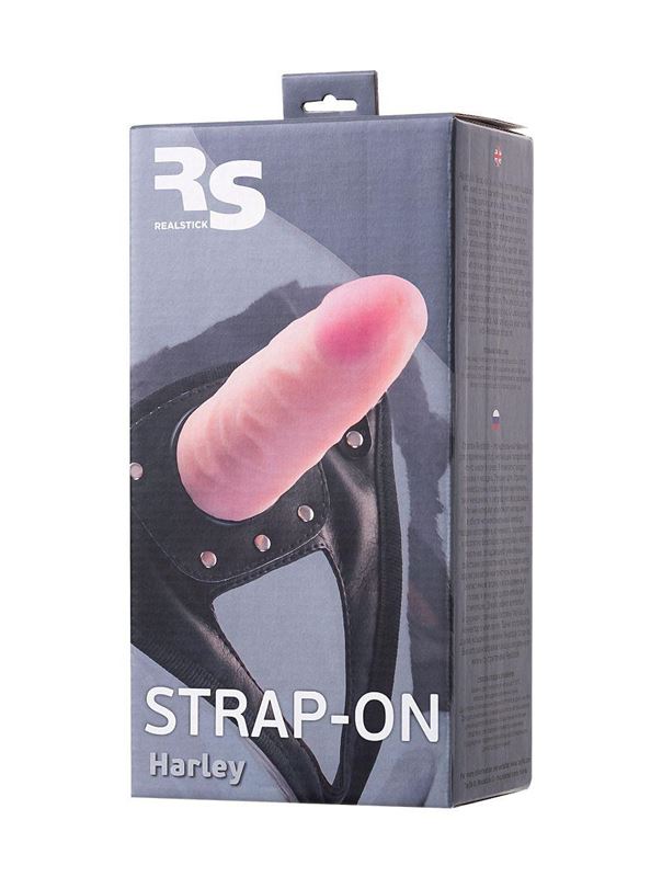 Телесный женский страпон на трусиках Realstick Harley (17,3 см)