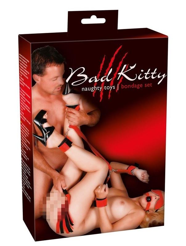 Ярко-красный набор Bad Kitty Bondage Set для страстных игр