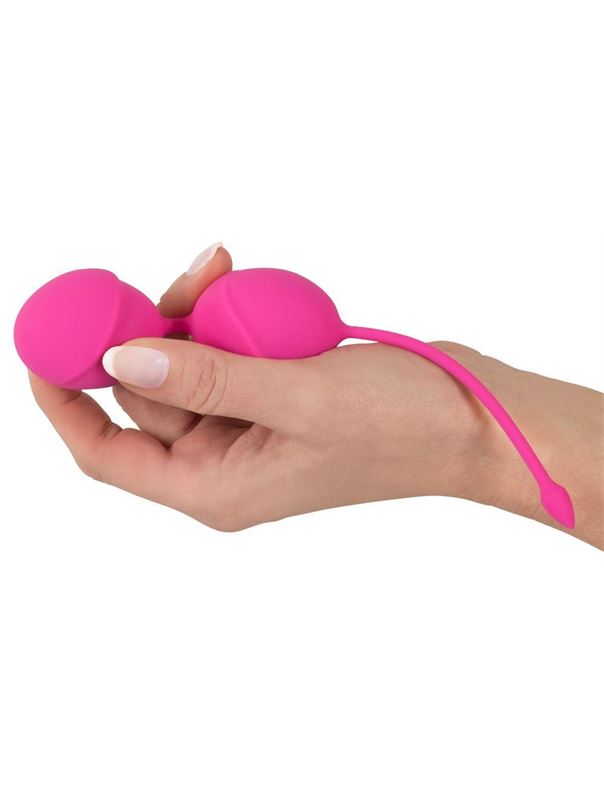 Розовые вагинальные шарики Silicone Love Balls