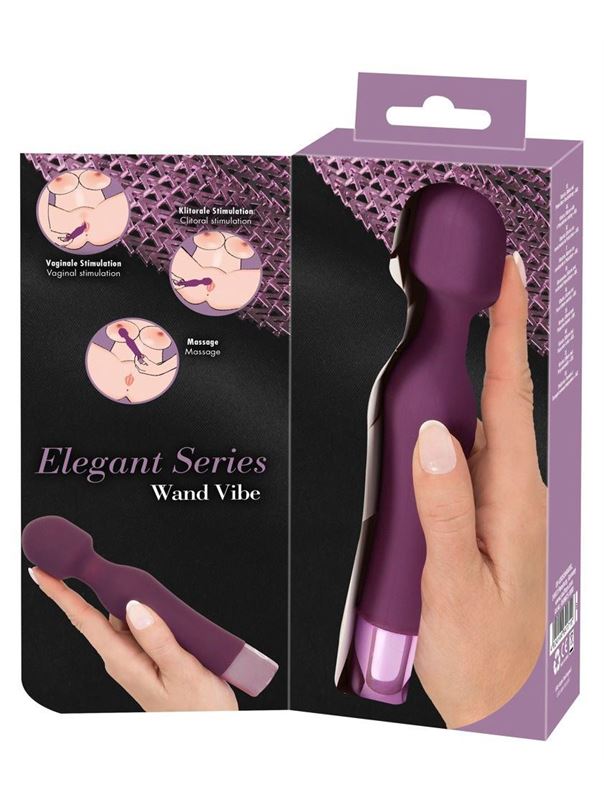 Фиолетовый жезловый вибратор Wand Vibe (18,4 см)