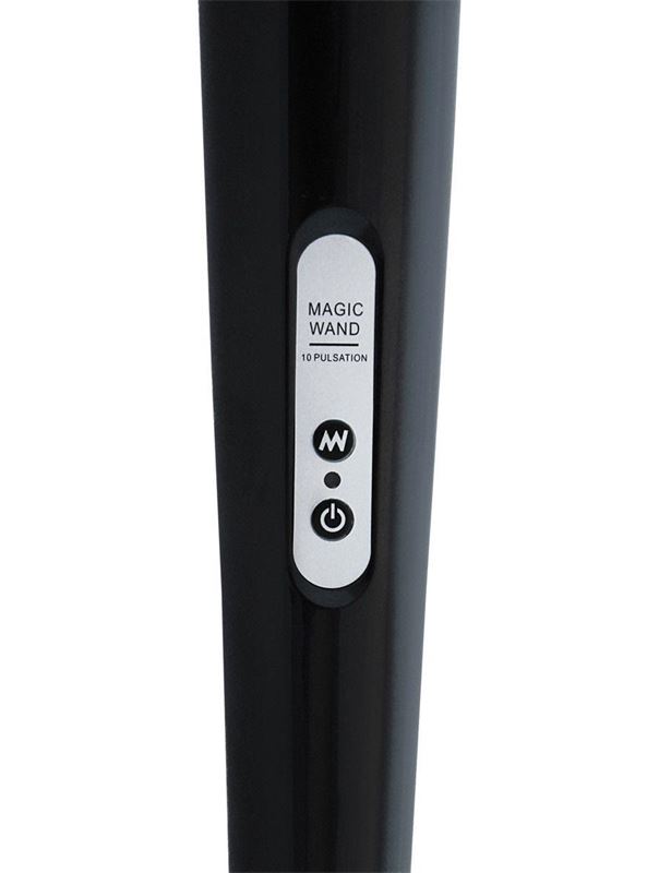 Чёрный беспроводной массажер Magic Wand с 10 режимами