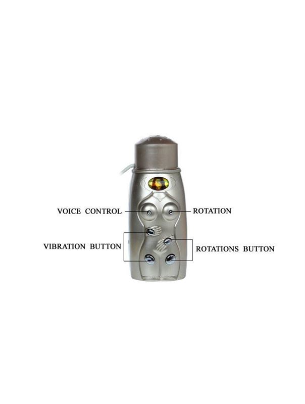 Мастурбатор c вибрацией в форме женского тела с анусом и вагиной