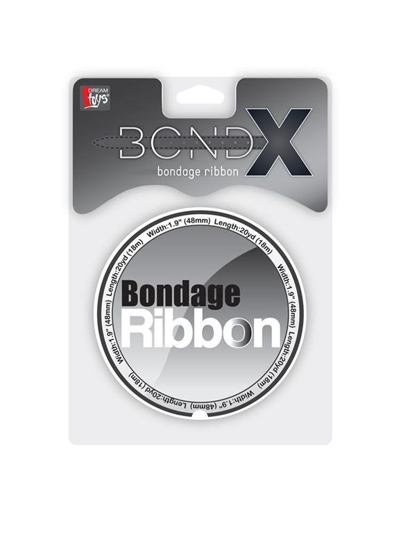 Белая лента для связывания BONDX BONDAGE RIBBON (18 м)