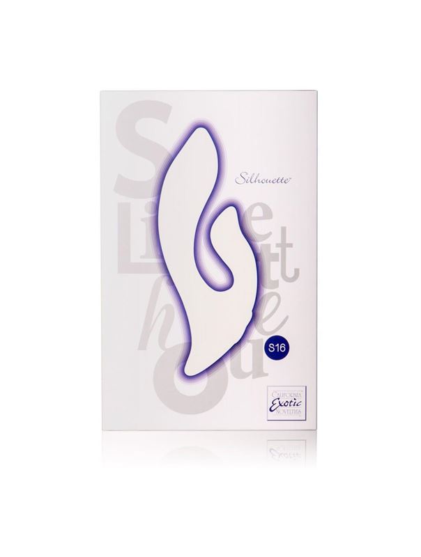 Двойной фиолетовый вибромассажер Silhouette S16