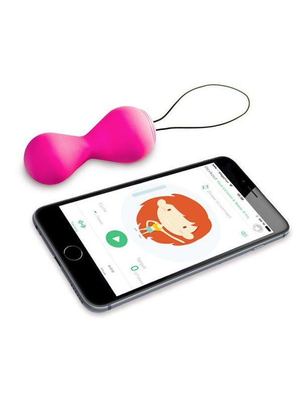 Розовые вагинальные шарики Gballs2 App
