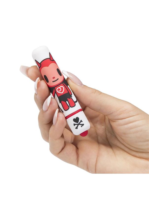 Белая вибропуля MINI BULLET VIBRATOR WHITE DEVIL