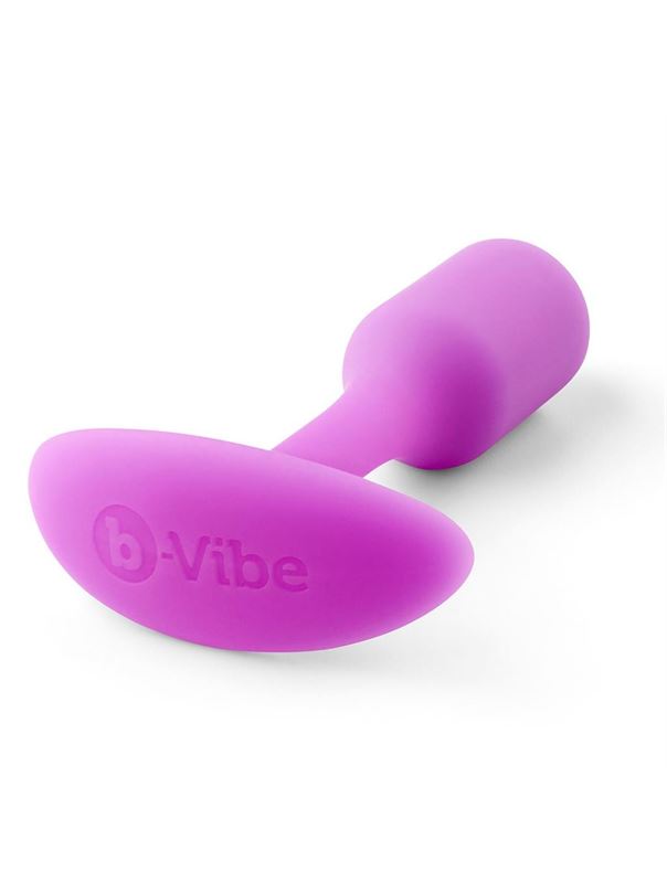 Розовая анальная пробка для ношения B-vibe - Snug Plug 1 (9,4 см)