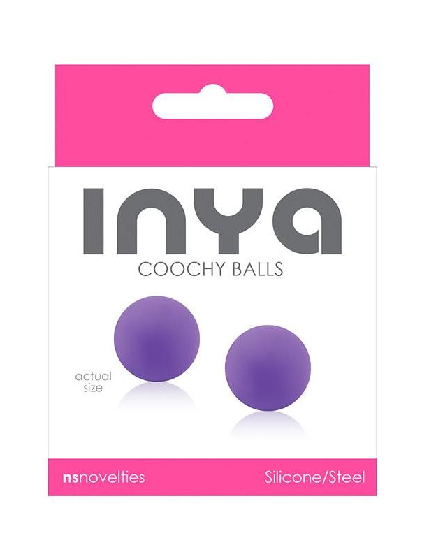 Фиолетовые вагинальные шарики без сцепки INYA Coochy Balls Purple