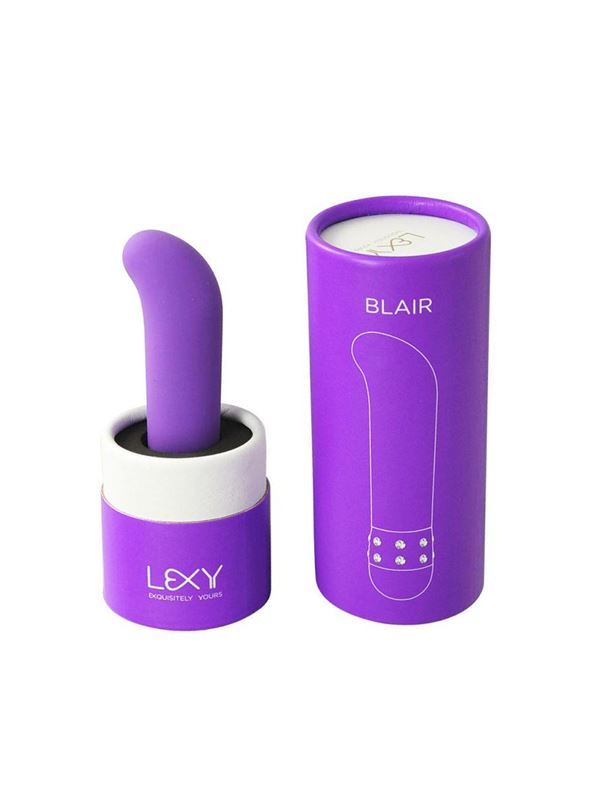 Фиолетовый вибратор Blair - 12,5 см.