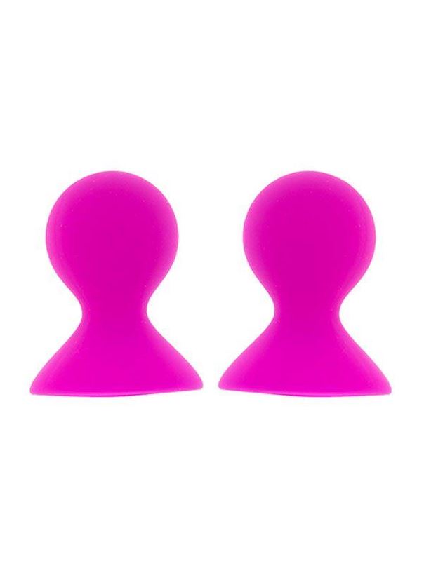 Ярко-розовые помпы для сосков LIT-UP NIPPLE SUCKERS LARGE PINK