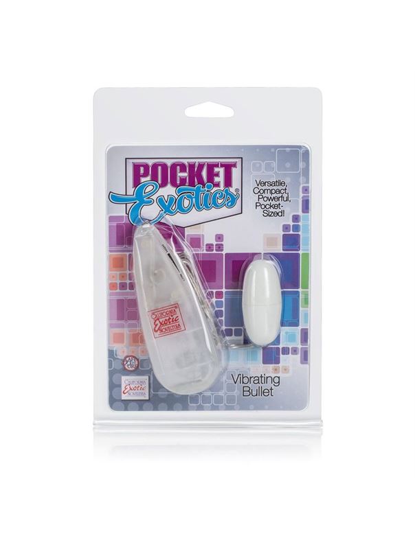 Белое виброяйцо Pocket Exotics Vibrating Bullet