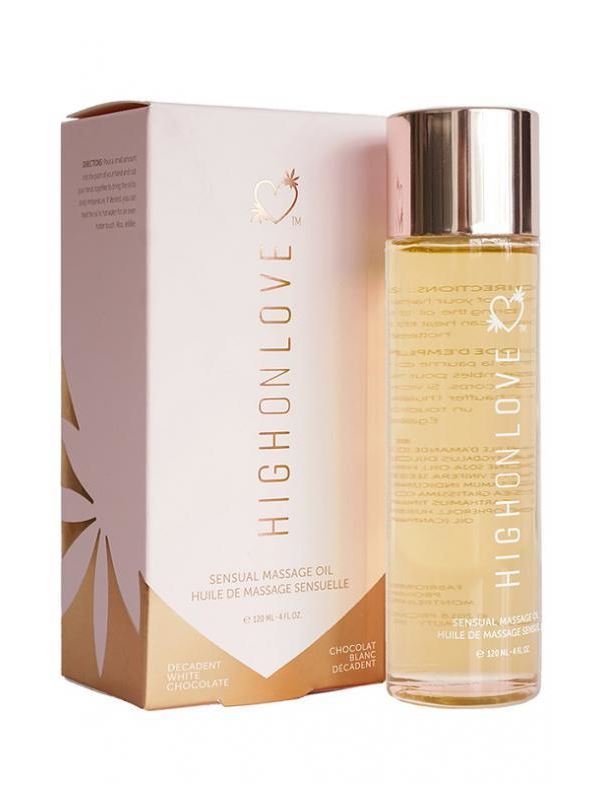 Массажное масло с ароматом белого шоколада High On Love White Chocolate Massage Oil (120 мл)