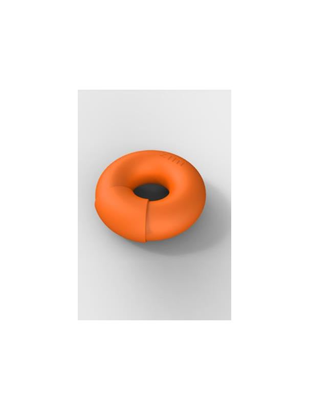 Оранжевый многофункциональный вибратор DONUT ORANGE