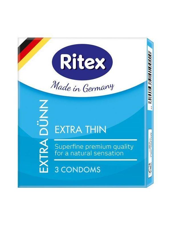 Ультратонкие презервативы RITEX EXTRA DUNN (3 шт)