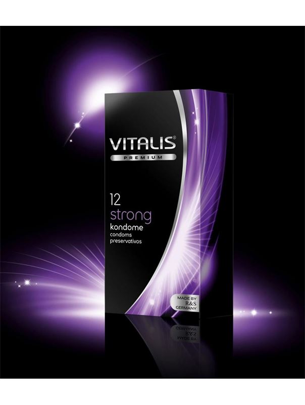 Презервативы с утолщённой стенкой VITALIS premium №12 Strong (12 шт)