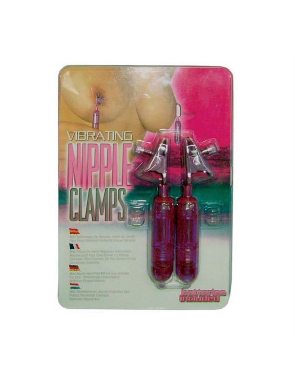 Виброклипсы для груди Vibrating Nipple Clamps