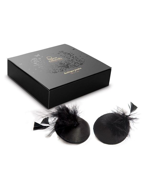 Наклейки на грудь Burlesque Pasties Feather Bijoux