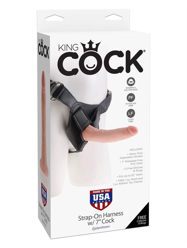 Страпон на виниловых трусиках Strap-on Harness Cock (17,8 см)