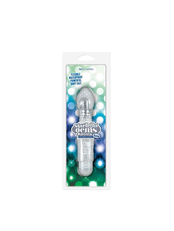 Прозрачный вибромассажёр Minis Lyra - 16,5 см.