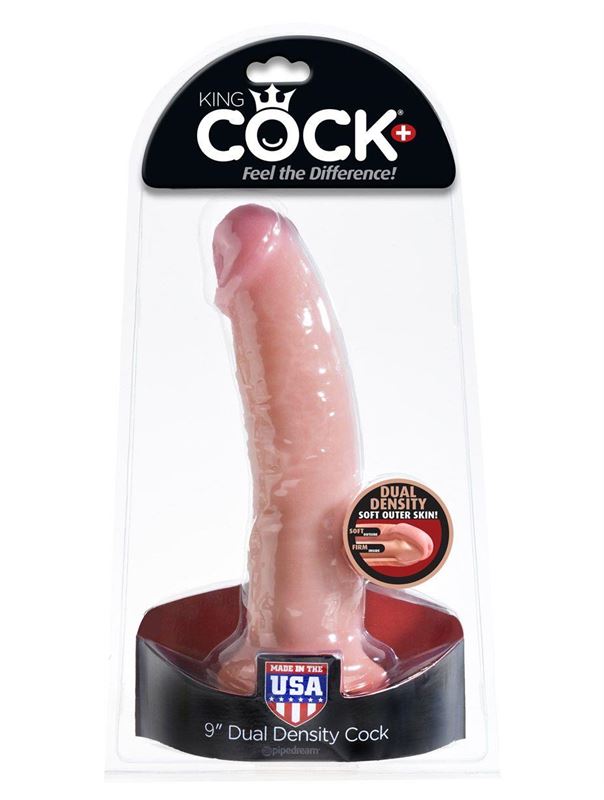Телесный фаллоимитатор Dual Density 9 Cock - 21,2 см.
