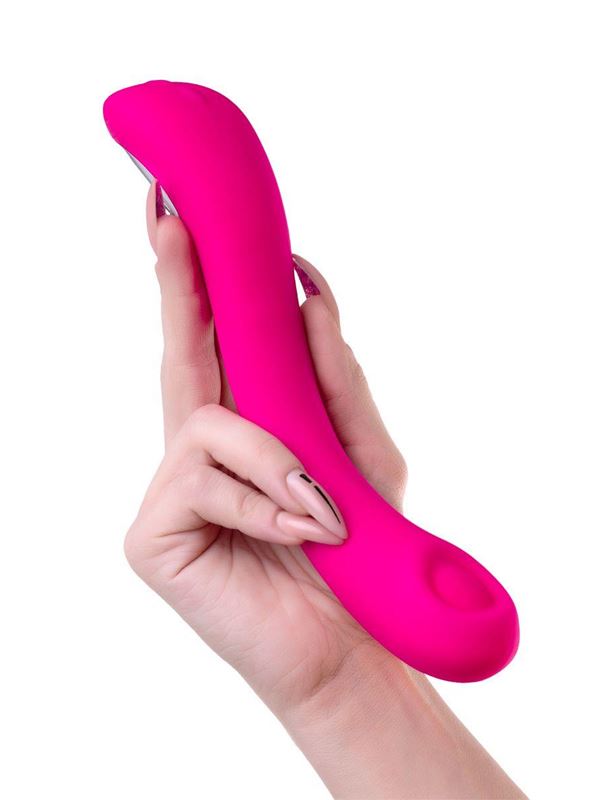 Ярко-розовый вибратор Lovense Osci 2 (22 см)