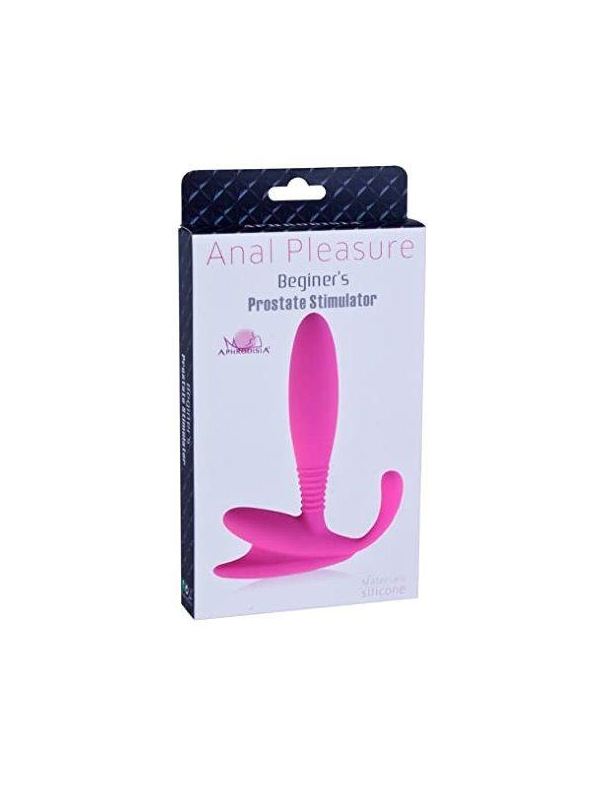 Розовый стимулятор простаты Beginner P-Spot Massager (12 см)