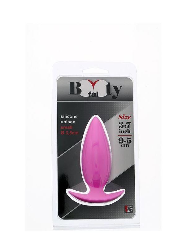 Розовая анальная пробка BOOTYFUL ANAL PLUG SMALL PINK - 9,5 см.