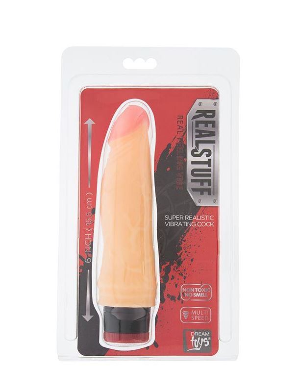 Вибратор-реалистик REALSTUFF MULTISPEED VIBRATOR 6INCH - 15,5 см.