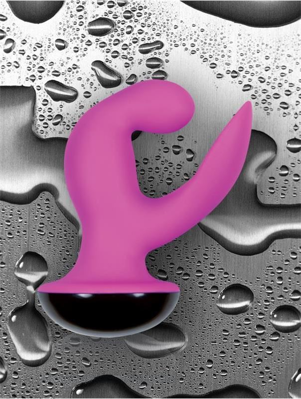 Розовый вибромассажер Femme Vibrating G Spot Rocker Pink - 13,8 см.