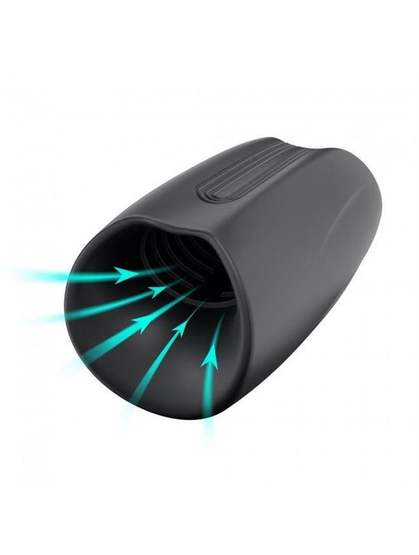 Черный мастурбатор Man Wand Pump One