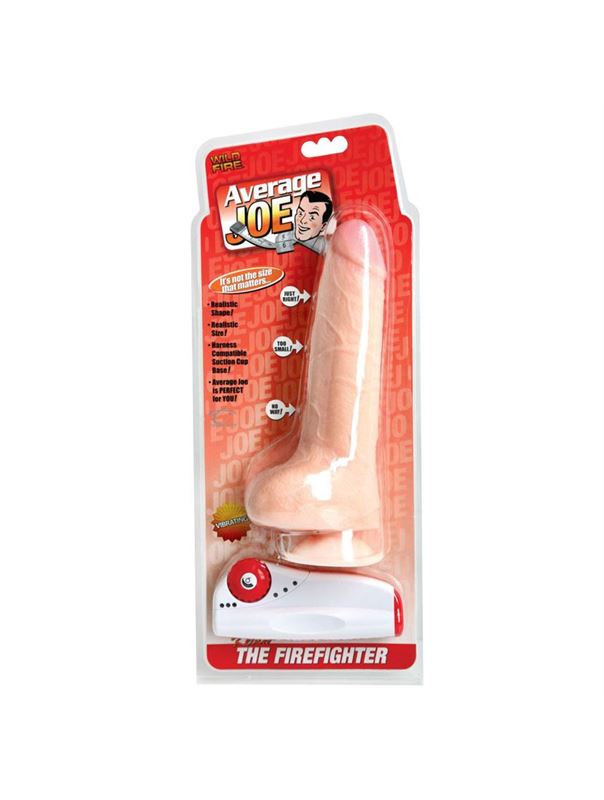 Вибратор на присоске Average Joe The Fire Fighter Kevin Vibrating - 22 см