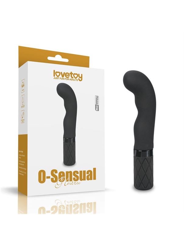 Черный вибратор O-Sensual G Intru (15,24 см)