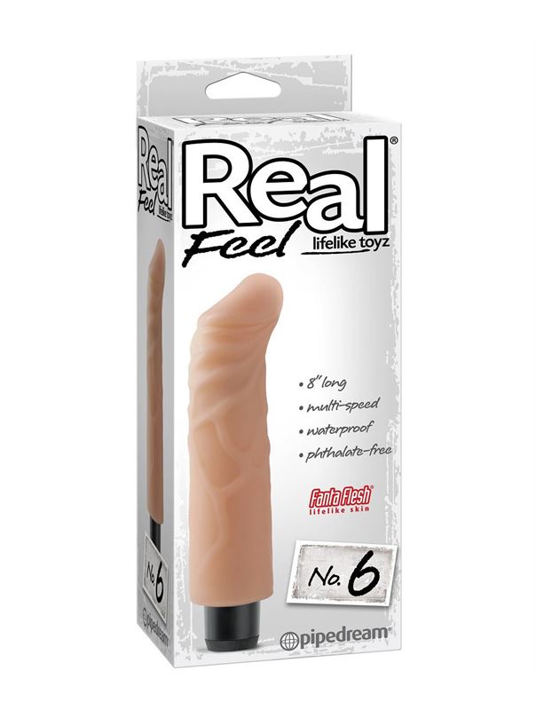 Реалистичный вибромассажер Real Feel №6 (17 см)