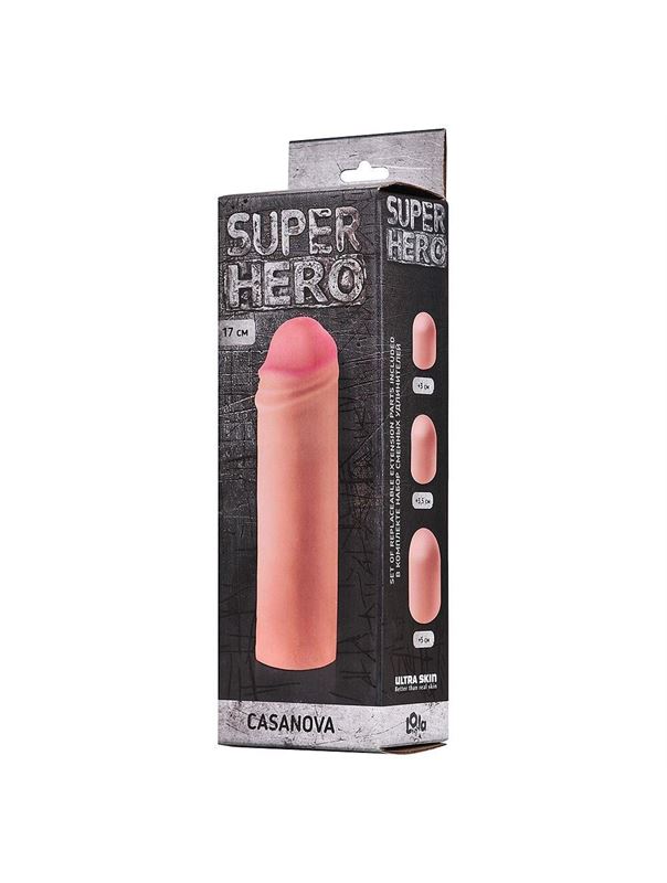 Фаллоудлинитель SUPER HERO Casanova - 18 см.