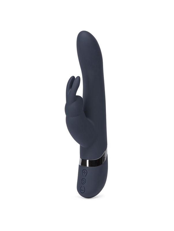 Тёмно-синий вибратор DARKER OH MY RABBIT VIBRATOR - 25,4 см.