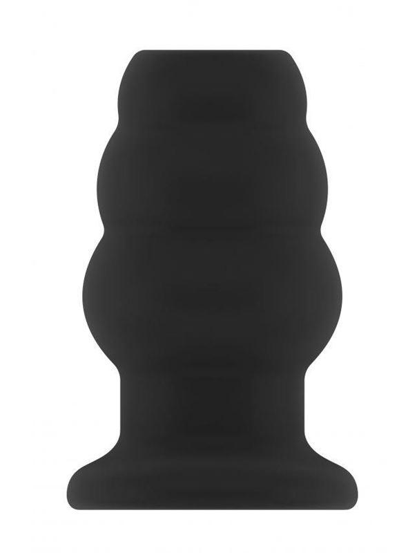 Чёрная анальная пробка с тоннелем №49 Small Hollow Tunnel Butt Plug 3 Inch - 7,7 см.