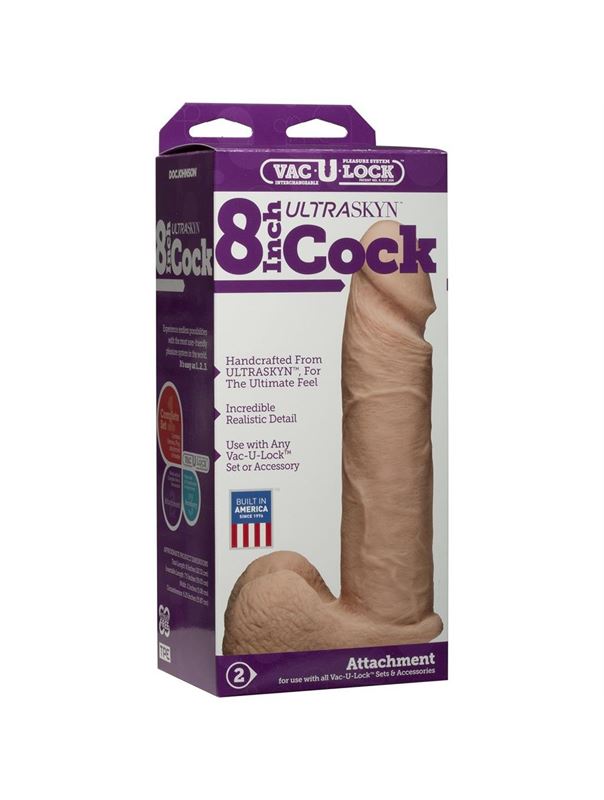 Ультрареалистичная насадка для трусиков Harness Vac-U-Lock 8" ULTRASKYN Cock (20.57 см)