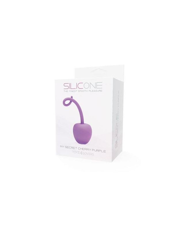 Фиолетовый анальный стимулятор SILICONE MY SECRET CHERRY (11 см)