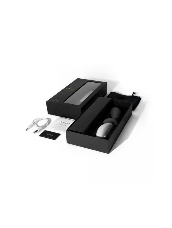 Графитовый перезаряжаемый вибростимулятор простаты Loki Obsidian Black - 19,6 см.