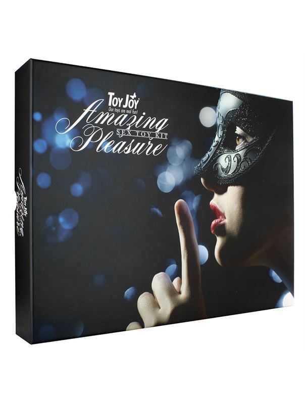 Набор чёрных вибраторов AMAZING PLEASURE SEX TOY KIT (10 предметов)