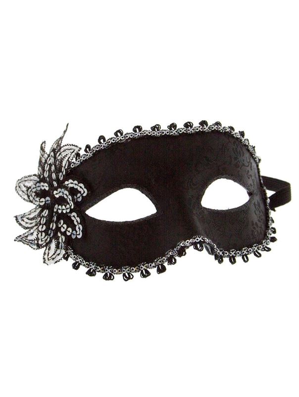 Карнавальная маска с цветком Venetian Eye Mask