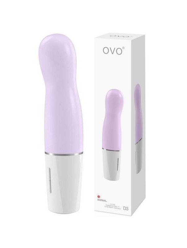 Розовый мини-вибратор OVO D3 (14 см)