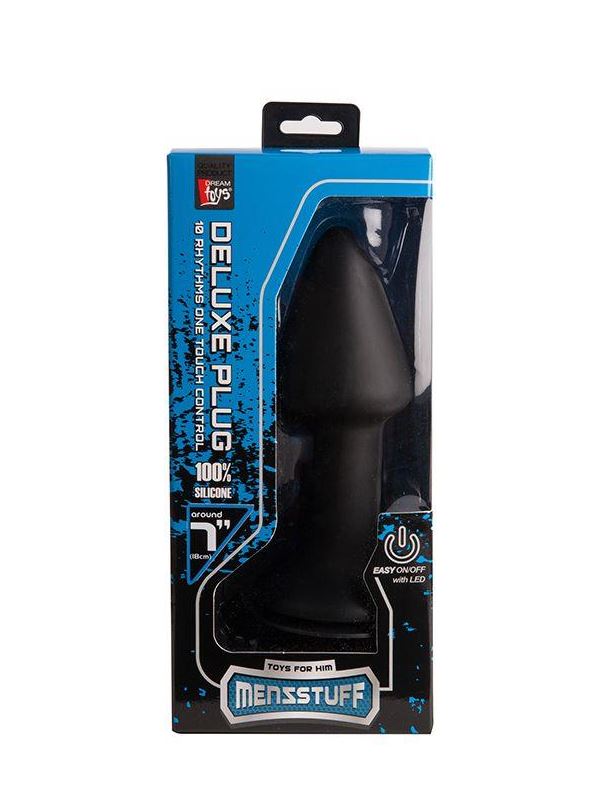 Анальный конус с вибрацией MENZSTUFF VIBRATING BUTT PLUG 7INCH (17,8 см)