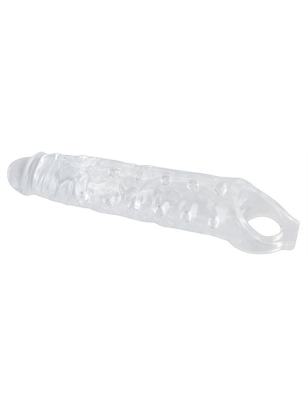 Закрытая насадка на пенис Crystal Skin Penis Sleeve (27,8 см)