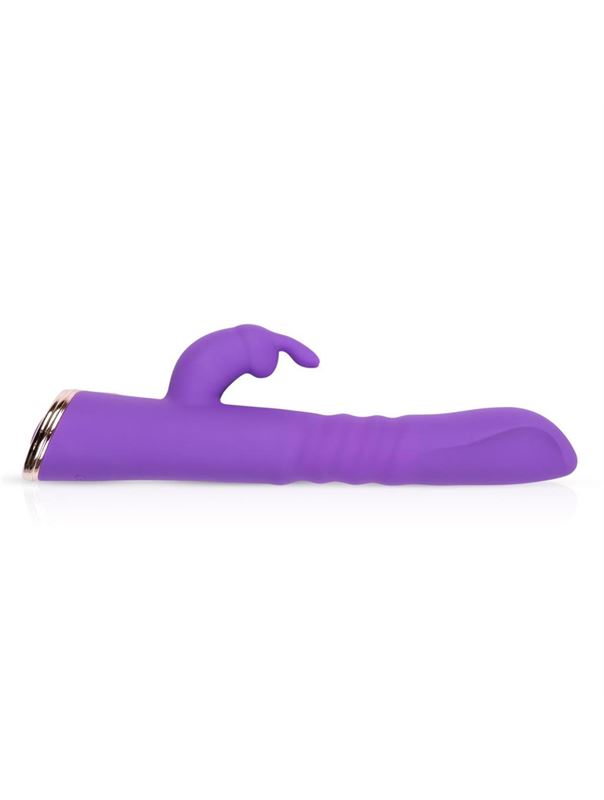 Фиолетовый вибратор кролик The Queen Thrusting Vibrator (29 см)