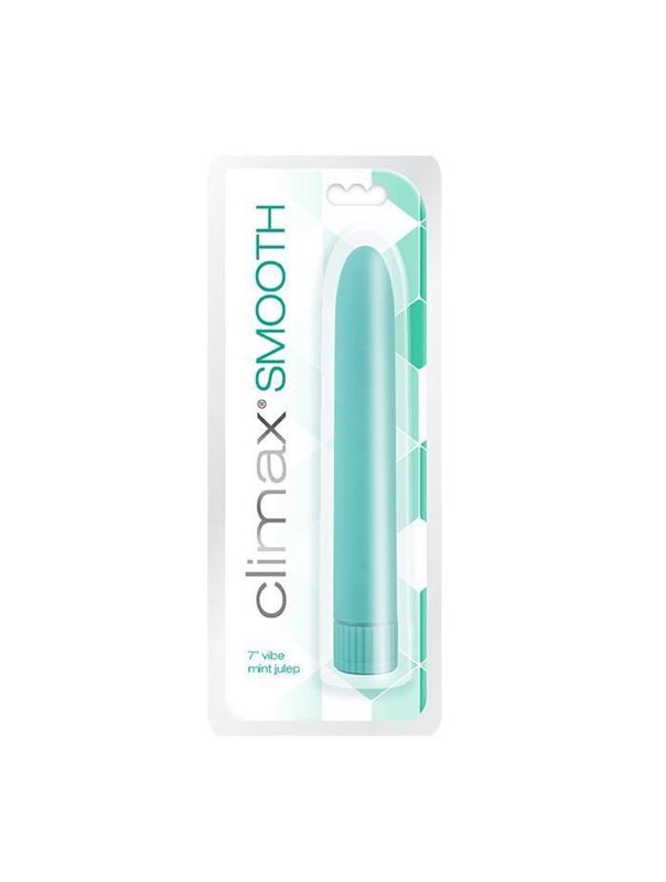 Мятный вибромассажер Climax Smooth 7 Vibe (17,8 см)