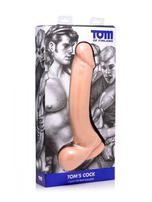 Изогнутый фаллоимитатор-гигант Toms Cock 12 Inch Suction Cup Dildo - 33 см.