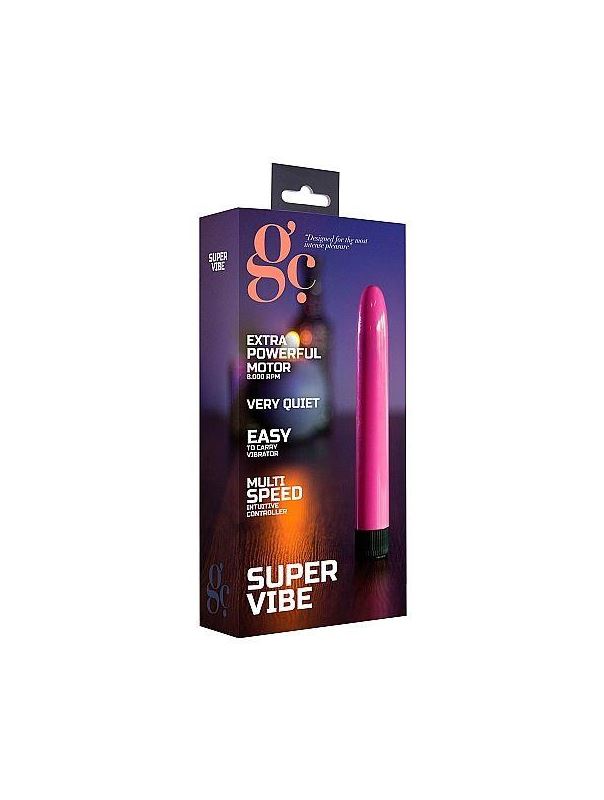 Фиолетовый вибратор Super Vibe - 17,5 см.