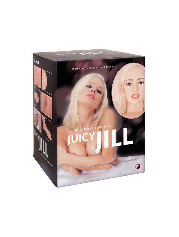 Надувная секс-кукла Juicy Jill с анатомическим лицом и конечностями