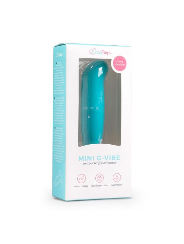 Голубой мини-вибратор для G-стимуляции Easytoys Mini G-Spot Vibrator (12 см)